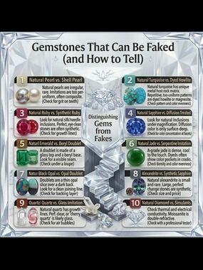 GREAT INFORMATIVE WAY TO TELL IF YOUR STONES ARE REAL!